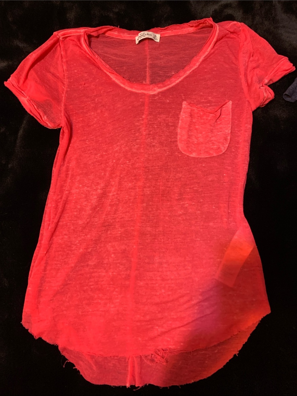 Abercrombie & Fitch Red sheer